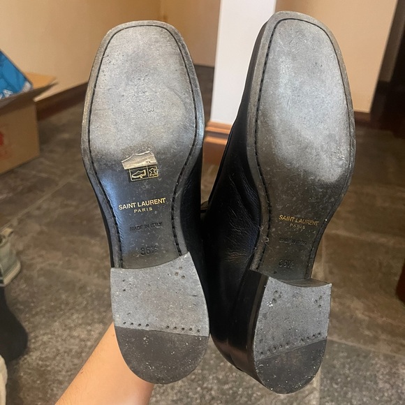 SAINT LAURENT BLACK LEATHER MILES BOOT - Picture 5 of 5